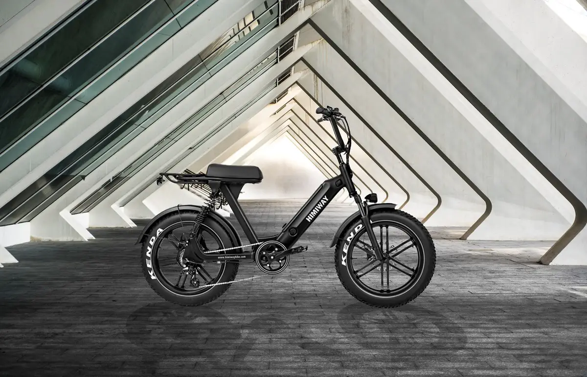 Himiway electric bike on concrete ground