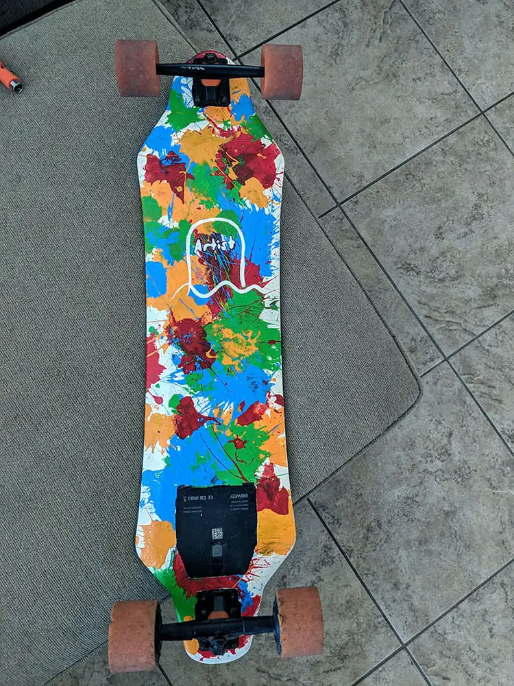 custom paint job electric skateboard