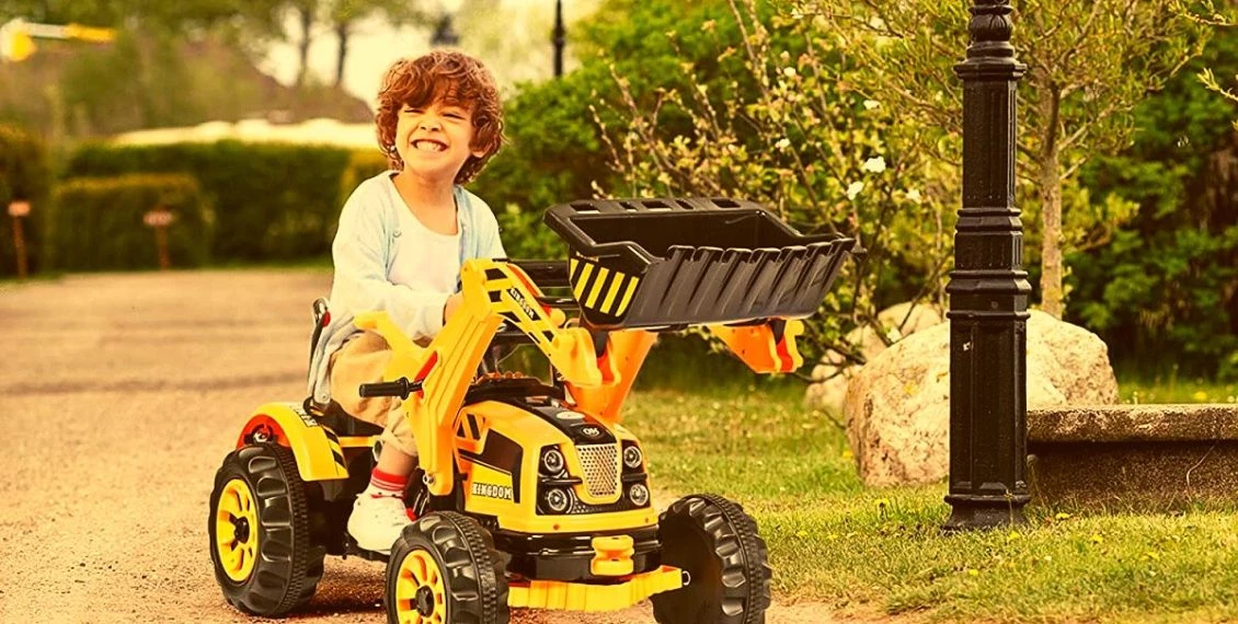 battery powered ride on excavator