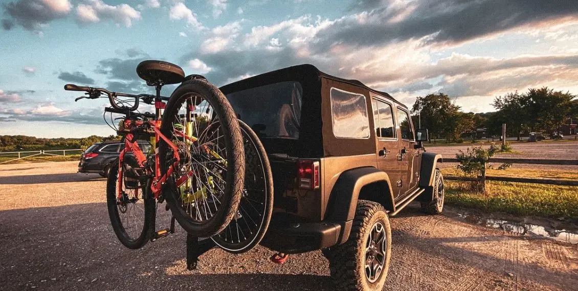 ebikes on bike rack